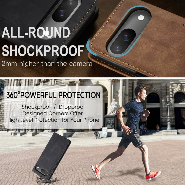 For Google Pixel 10 / 10 Pro / 9 CaseMe 013 Multifunctional Horizontal Flip Leather Phone Case(Black) - Google Cases by CaseMe | Online Shopping UK | buy2fix
