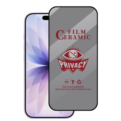 For iPhone 17 Full Coverage HD Privacy Ceramic Film - iPhone 17 Tempered Glass by buy2fix | Online Shopping UK | buy2fix