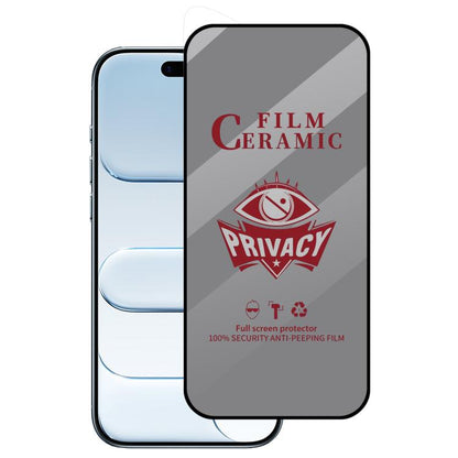 For iPhone Air Full Coverage HD Privacy Ceramic Film - iPhone Air Tempered Glass by buy2fix | Online Shopping UK | buy2fix