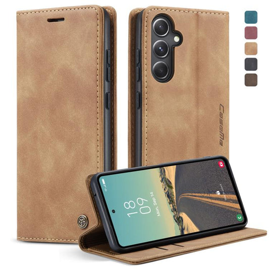 For Samsung Galaxy S23 FE 5G CaseMe 013 Multifunctional Horizontal Flip Leather Phone Case(Brown) - Galaxy S23 FE 5G Cases by CaseMe | Online Shopping UK | buy2fix