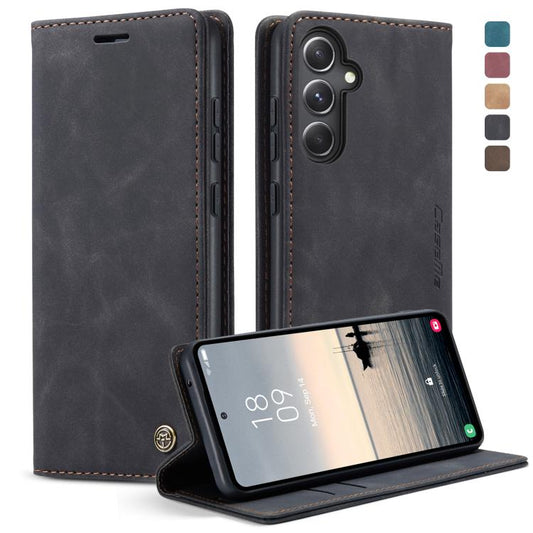 For Samsung Galaxy S23 FE 5G CaseMe 013 Multifunctional Horizontal Flip Leather Phone Case(Black) - Galaxy S23 FE 5G Cases by CaseMe | Online Shopping UK | buy2fix