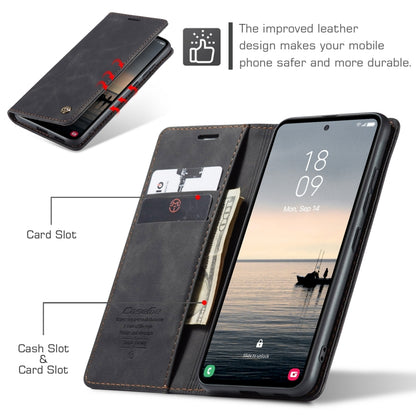 For Samsung Galaxy S23 FE 5G CaseMe 013 Multifunctional Horizontal Flip Leather Phone Case(Black) - Galaxy S23 FE 5G Cases by CaseMe | Online Shopping UK | buy2fix