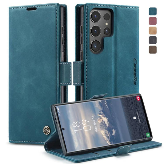ForSamsung Galaxy S24 Ultra 5G CaseMe 013 Multifunctional Horizontal Flip Leather Phone Case(Blue) - Galaxy S24 Ultra 5G Cases by CaseMe | Online Shopping UK | buy2fix