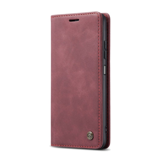 For Samsung Galaxy A05s CaseMe 013 Multifunctional Horizontal Flip Leather Phone Case(Wine Red) by CaseMe