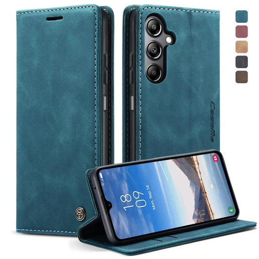 For Samsung Galaxy A05s CaseMe 013 Multifunctional Horizontal Flip Leather Phone Case(Blue) - Galaxy Phone Cases by CaseMe | Online Shopping UK | buy2fix