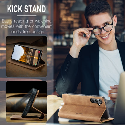 For Samsung Galaxy A05s CaseMe 013 Multifunctional Horizontal Flip Leather Phone Case(Brown) by CaseMe