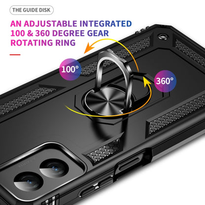 For Motorola Moto G Power 5G 2024 Shockproof TPU + PC Phone Case with Holder(Black) by buy2fix