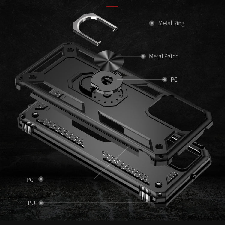 For Motorola Moto G Play 4G 2024 Shockproof TPU + PC Phone Case with Holder(Black) by buy2fix