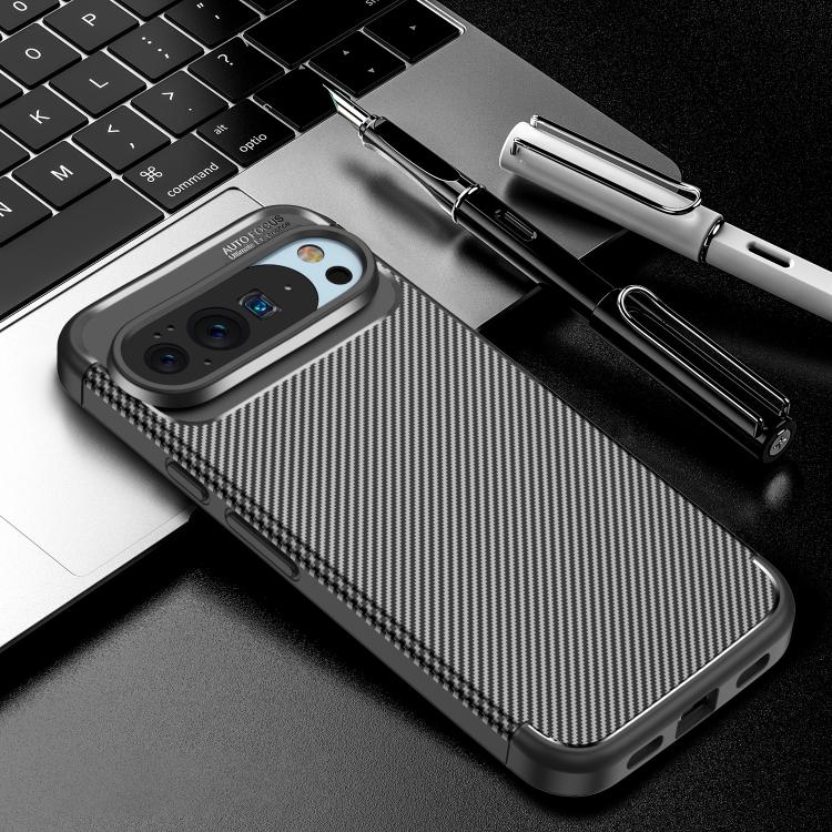 For Google Pixel 10 / 10 Pro Carbon Fiber Texture Shockproof TPU Phone Case(Black) - Google Cases by buy2fix | Online Shopping UK | buy2fix