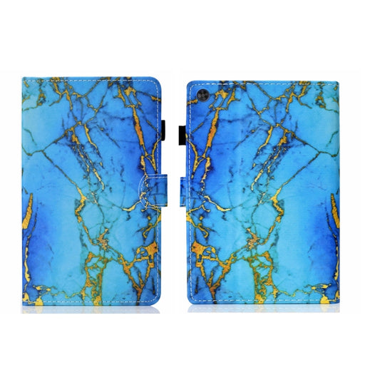 For Samsung Galaxy Tab A9+ Coloured Drawing Stitching Flip PU Tablet Case with Sleep / Wake-up Function(Gilded Marble) - Galaxy Tab A9+ by buy2fix | Online Shopping UK | buy2fix