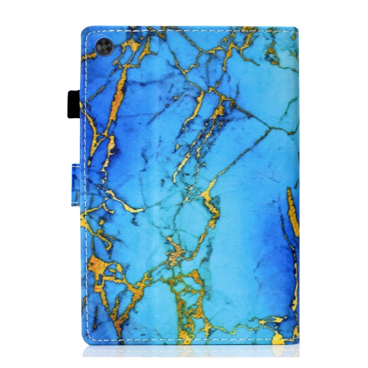 For Samsung Galaxy Tab A9+ Coloured Drawing Stitching Flip PU Tablet Case with Sleep / Wake-up Function(Gilded Marble) - Galaxy Tab A9+ by buy2fix | Online Shopping UK | buy2fix