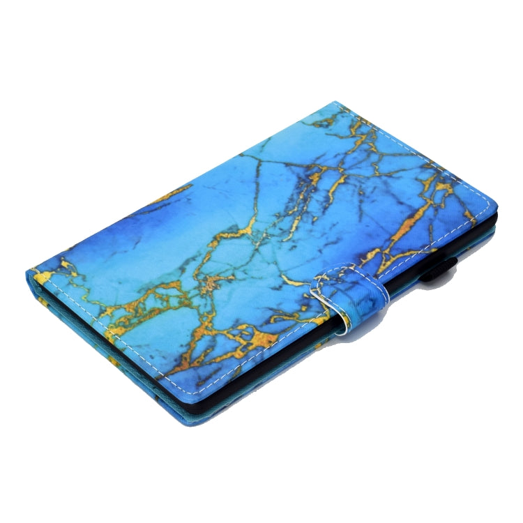 For Samsung Galaxy Tab A9+ Coloured Drawing Stitching Flip PU Tablet Case with Sleep / Wake-up Function(Gilded Marble) - Galaxy Tab A9+ by buy2fix | Online Shopping UK | buy2fix