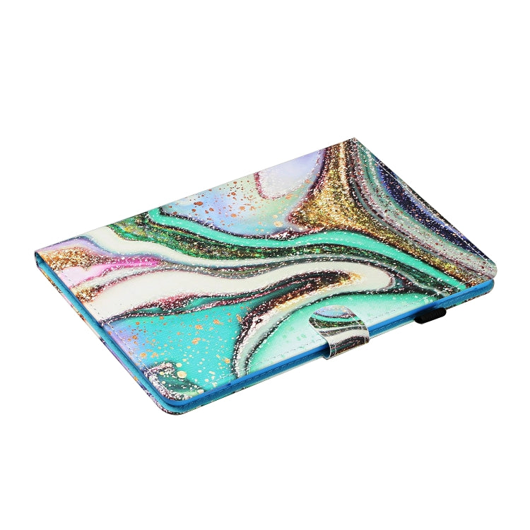 For Samsung Galaxy Tab A9 Coloured Drawing Stitching Smart Leather Tablet Case with Sleep / Wake-up Function(Colored Sand) - Galaxy Tab A9 by buy2fix | Online Shopping UK | buy2fix