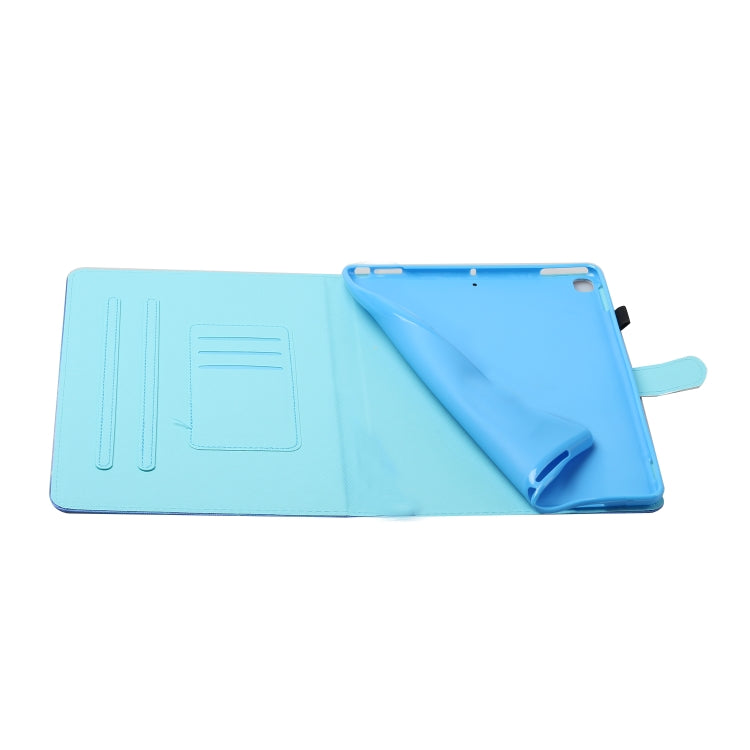 For Samsung Galaxy Tab A9 Coloured Drawing Stitching Smart Leather Tablet Case with Sleep / Wake-up Function(Colored Sand) - Galaxy Tab A9 by buy2fix | Online Shopping UK | buy2fix