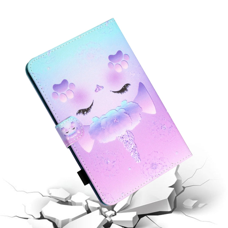 For Samsung Galaxy Tab A9+ Coloured Drawing Stitching Flip PU Tablet Case with Sleep / Wake-up Function(Unicorn) - Galaxy Tab A9+ by buy2fix | Online Shopping UK | buy2fix