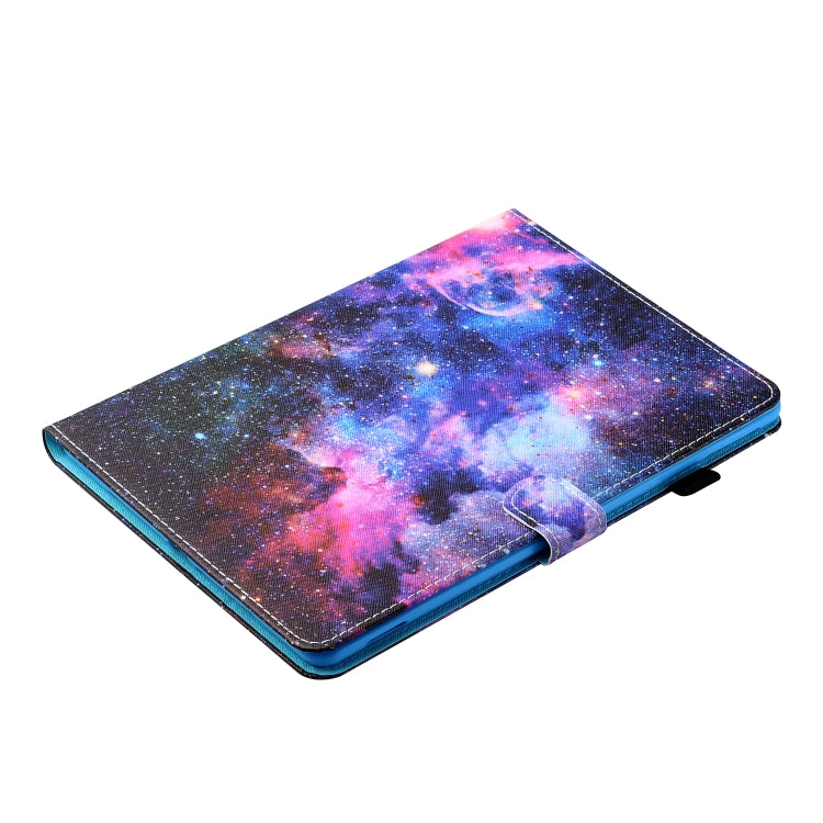 For Samsung Galaxy Tab A9+ Coloured Drawing Stitching Flip PU Tablet Case with Sleep / Wake-up Function(Starry Sky) - Galaxy Tab A9+ by buy2fix | Online Shopping UK | buy2fix