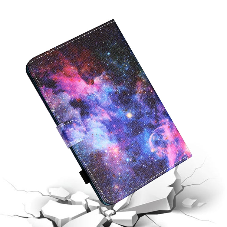 For Samsung Galaxy Tab A9+ Coloured Drawing Stitching Flip PU Tablet Case with Sleep / Wake-up Function(Starry Sky) - Galaxy Tab A9+ by buy2fix | Online Shopping UK | buy2fix
