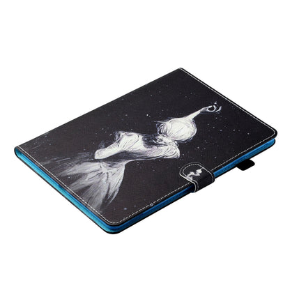 For Samsung Galaxy Tab A9+ Coloured Drawing Stitching Flip PU Tablet Case with Sleep / Wake-up Function(Star Girl) - Galaxy Tab A9+ by buy2fix | Online Shopping UK | buy2fix
