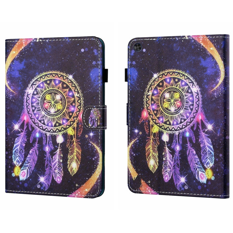 For Samsung Galaxy Tab A9+ Coloured Drawing Stitching Flip PU Tablet Case with Sleep / Wake-up Function(Starry Sky Wind Chimes) - Galaxy Tab A9+ by buy2fix | Online Shopping UK | buy2fix