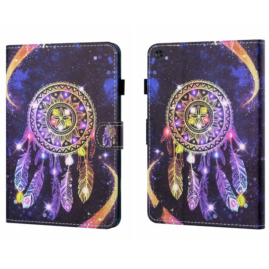 For Samsung Galaxy Tab A9+ Coloured Drawing Stitching Flip PU Tablet Case with Sleep / Wake-up Function(Starry Sky Wind Chimes) - Galaxy Tab A9+ by buy2fix | Online Shopping UK | buy2fix