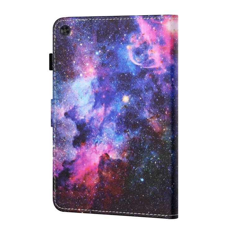 For Samsung Galaxy Tab A9 Coloured Drawing Stitching Flip PU Tablet Case with Sleep / Wake-up Function(Starry Sky) - Galaxy Tab A9 by buy2fix | Online Shopping UK | buy2fix
