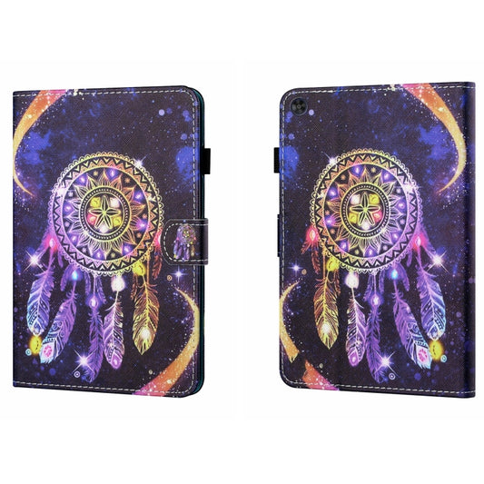 For Samsung Galaxy Tab A9 Coloured Drawing Stitching Flip PU Tablet Case with Sleep / Wake-up Function(Starry Sky Wind Chimes) - Galaxy Tab A9 by buy2fix | Online Shopping UK | buy2fix