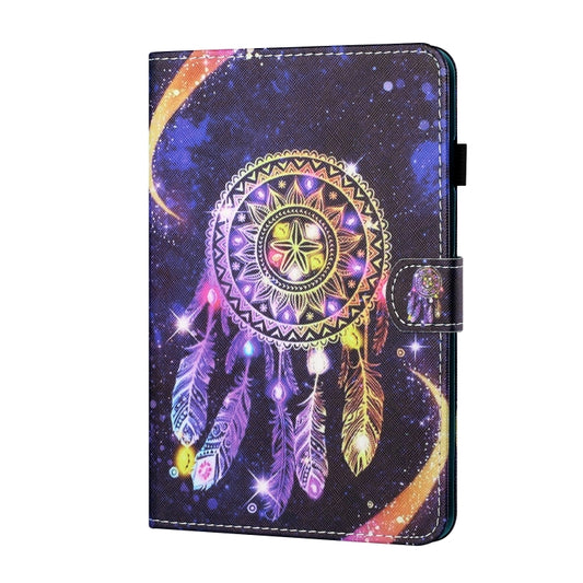 For Samsung Galaxy Tab A9 Coloured Drawing Stitching Flip PU Tablet Case with Sleep / Wake-up Function(Starry Sky Wind Chimes) - Galaxy Tab A9 by buy2fix | Online Shopping UK | buy2fix