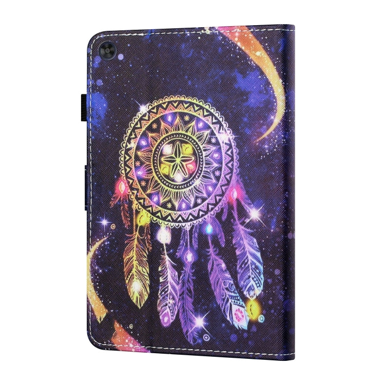 For Samsung Galaxy Tab A9 Coloured Drawing Stitching Flip PU Tablet Case with Sleep / Wake-up Function(Starry Sky Wind Chimes) - Galaxy Tab A9 by buy2fix | Online Shopping UK | buy2fix
