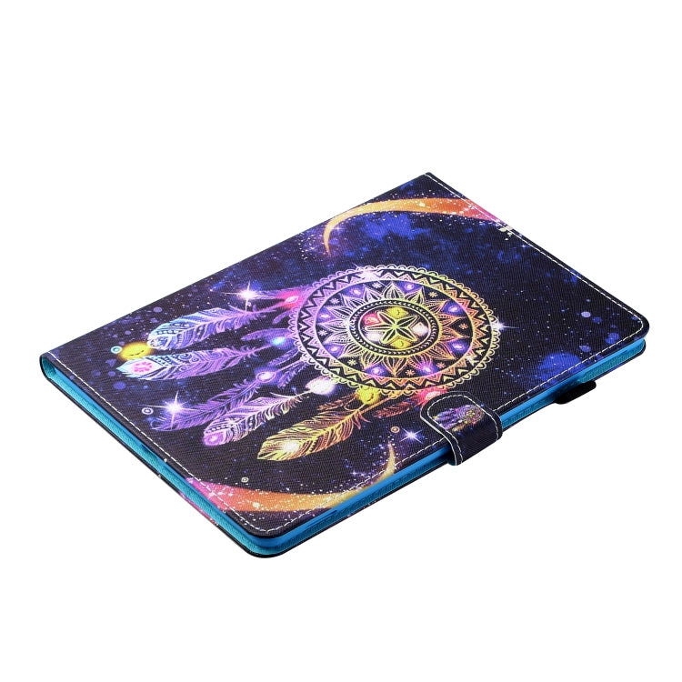 For Samsung Galaxy Tab A9 Coloured Drawing Stitching Flip PU Tablet Case with Sleep / Wake-up Function(Starry Sky Wind Chimes) - Galaxy Tab A9 by buy2fix | Online Shopping UK | buy2fix