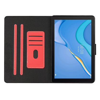 For Samsung Galaxy Tab A9+ Pure Color PU Tablet Case with Sleep / Wake-up Function(Red) - Galaxy Tab A9+ by buy2fix | Online Shopping UK | buy2fix
