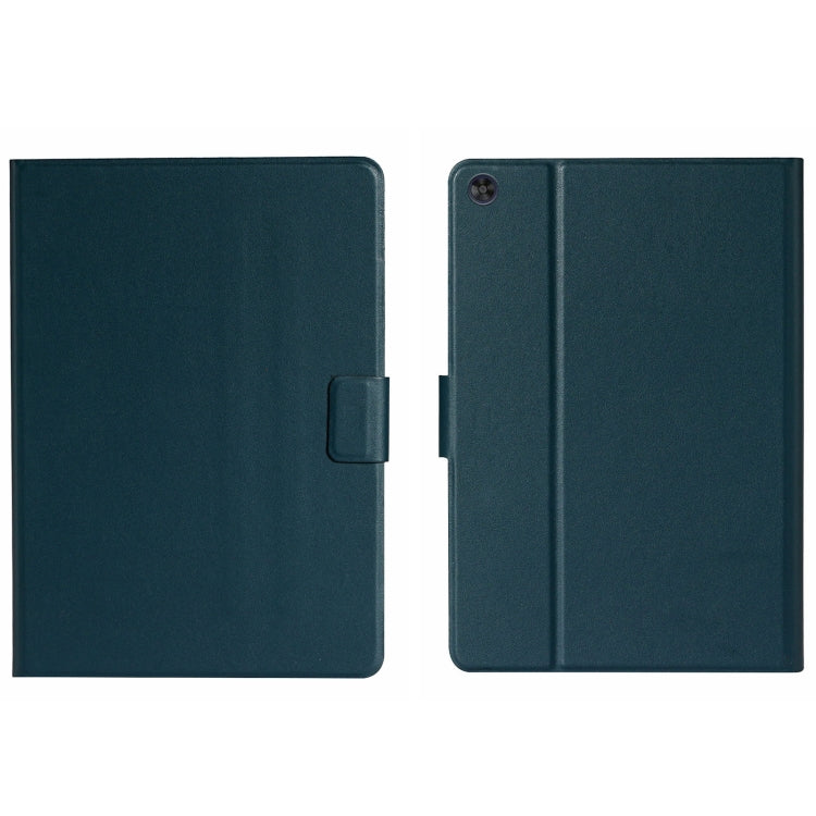 For Samsung Galaxy Tab A9+ Pure Color PU Tablet Case with Sleep / Wake-up Function(Dark Green) - Galaxy Tab A9+ by buy2fix | Online Shopping UK | buy2fix