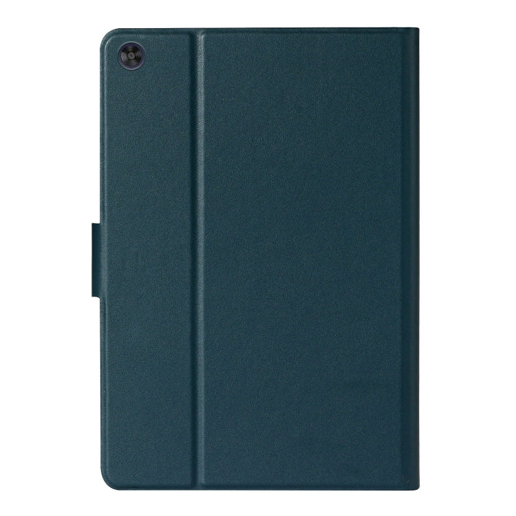 For Samsung Galaxy Tab A9+ Pure Color PU Tablet Case with Sleep / Wake-up Function(Dark Green) - Galaxy Tab A9+ by buy2fix | Online Shopping UK | buy2fix