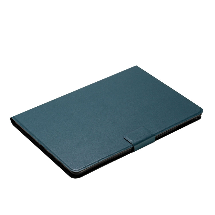 For Samsung Galaxy Tab A9+ Pure Color PU Tablet Case with Sleep / Wake-up Function(Dark Green) - Galaxy Tab A9+ by buy2fix | Online Shopping UK | buy2fix