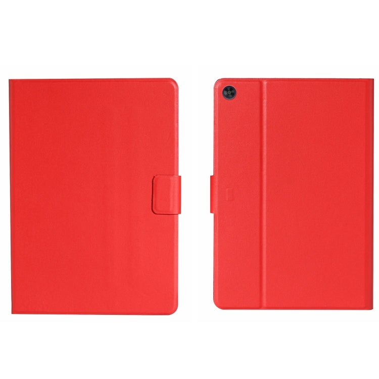 For Samsung Galaxy Tab A9 Pure Color PU Tablet Case with Sleep / Wake-up Function(Red) - Galaxy Tab A9 by buy2fix | Online Shopping UK | buy2fix