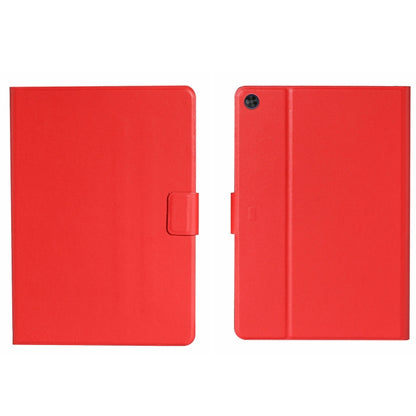 For Samsung Galaxy Tab A9 Pure Color PU Tablet Case with Sleep / Wake-up Function(Red) - Galaxy Tab A9 by buy2fix | Online Shopping UK | buy2fix
