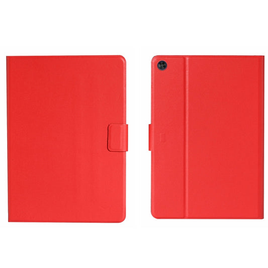 For Samsung Galaxy Tab A9 Pure Color PU Tablet Case with Sleep / Wake-up Function(Red) - Galaxy Tab A9 by buy2fix | Online Shopping UK | buy2fix