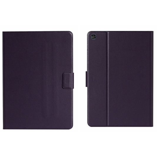 For Samsung Galaxy Tab A9 Pure Color PU Tablet Case with Sleep / Wake-up Function(Purple) - Galaxy Tab A9 by buy2fix | Online Shopping UK | buy2fix