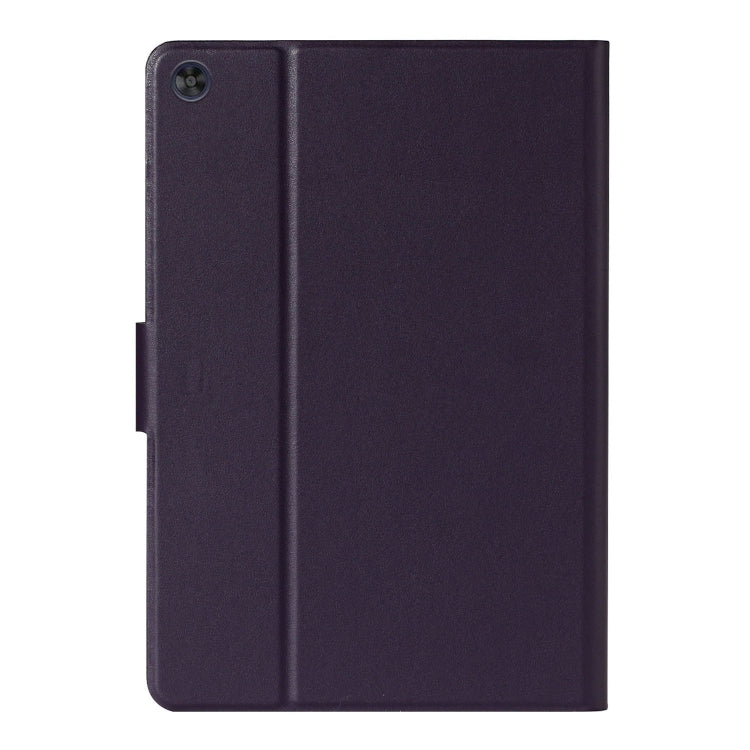 For Samsung Galaxy Tab A9 Pure Color PU Tablet Case with Sleep / Wake-up Function(Purple) - Galaxy Tab A9 by buy2fix | Online Shopping UK | buy2fix