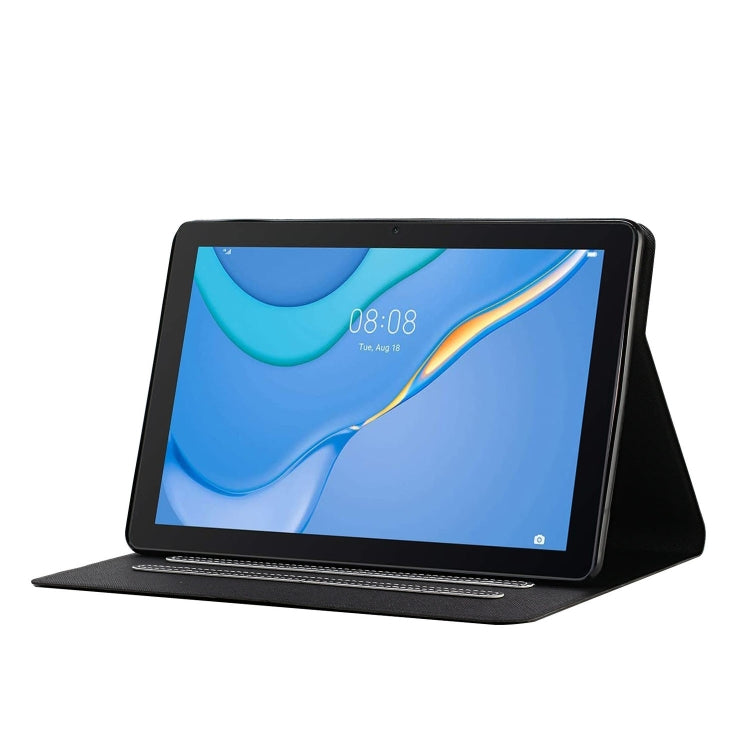 For Samsung Galaxy Tab A9 Pure Color PU Tablet Case with Sleep / Wake-up Function(Black) - Galaxy Tab A9 by buy2fix | Online Shopping UK | buy2fix