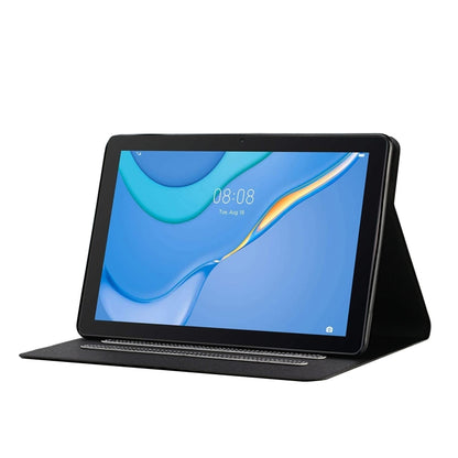 For Samsung Galaxy Tab A9 Pure Color PU Tablet Case with Sleep / Wake-up Function(Black) - Galaxy Tab A9 by buy2fix | Online Shopping UK | buy2fix