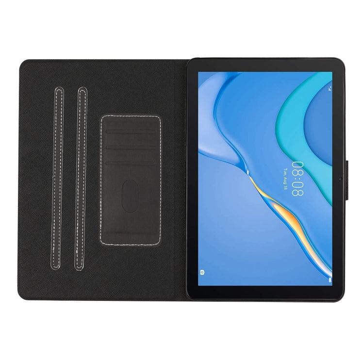 For Samsung Galaxy Tab A9 Pure Color PU Tablet Case with Sleep / Wake-up Function(Black) - Galaxy Tab A9 by buy2fix | Online Shopping UK | buy2fix