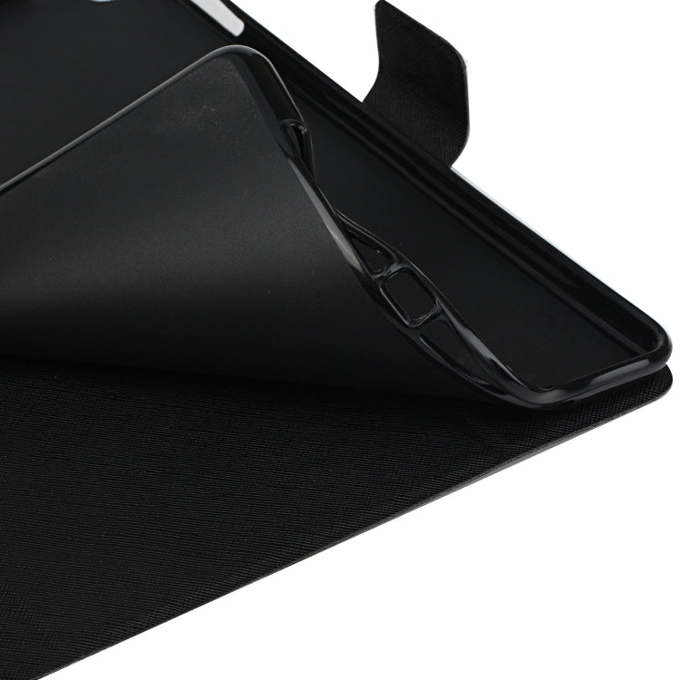 For Samsung Galaxy Tab A9 Pure Color PU Tablet Case with Sleep / Wake-up Function(Black) - Galaxy Tab A9 by buy2fix | Online Shopping UK | buy2fix