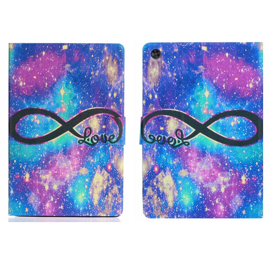 For Samsung Galaxy Tab A9+ Voltage Coloured Drawing Smart PU Tablet Case with Sleep / Wake-up Function(LOVE) - Galaxy Tab A9+ by buy2fix | Online Shopping UK | buy2fix