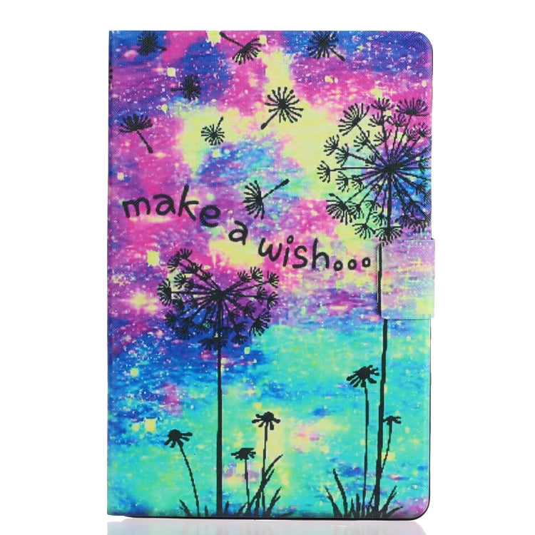 For Samsung Galaxy Tab A9+ Voltage Coloured Drawing Smart PU Tablet Case with Sleep / Wake-up Function(Dandelion) - Galaxy Tab A9+ by buy2fix | Online Shopping UK | buy2fix