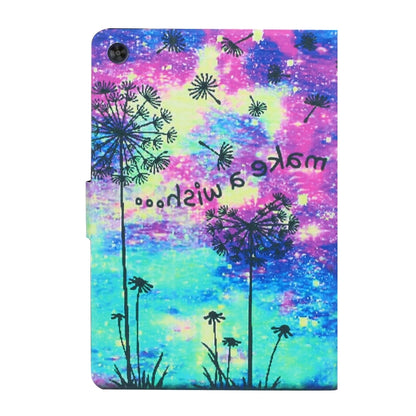 For Samsung Galaxy Tab A9+ Voltage Coloured Drawing Smart PU Tablet Case with Sleep / Wake-up Function(Dandelion) - Galaxy Tab A9+ by buy2fix | Online Shopping UK | buy2fix