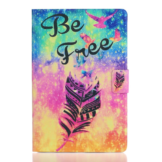 For Samsung Galaxy Tab A9+ Voltage Coloured Drawing Smart PU Tablet Case with Sleep / Wake-up Function(Feather) - Galaxy Tab A9+ by buy2fix | Online Shopping UK | buy2fix