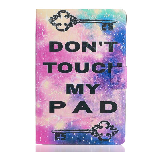 For Samsung Galaxy Tab A9+ Voltage Coloured Drawing Smart PU Tablet Case with Sleep / Wake-up Function(Dont Touch My Pad) - Galaxy Tab A9+ by buy2fix | Online Shopping UK | buy2fix