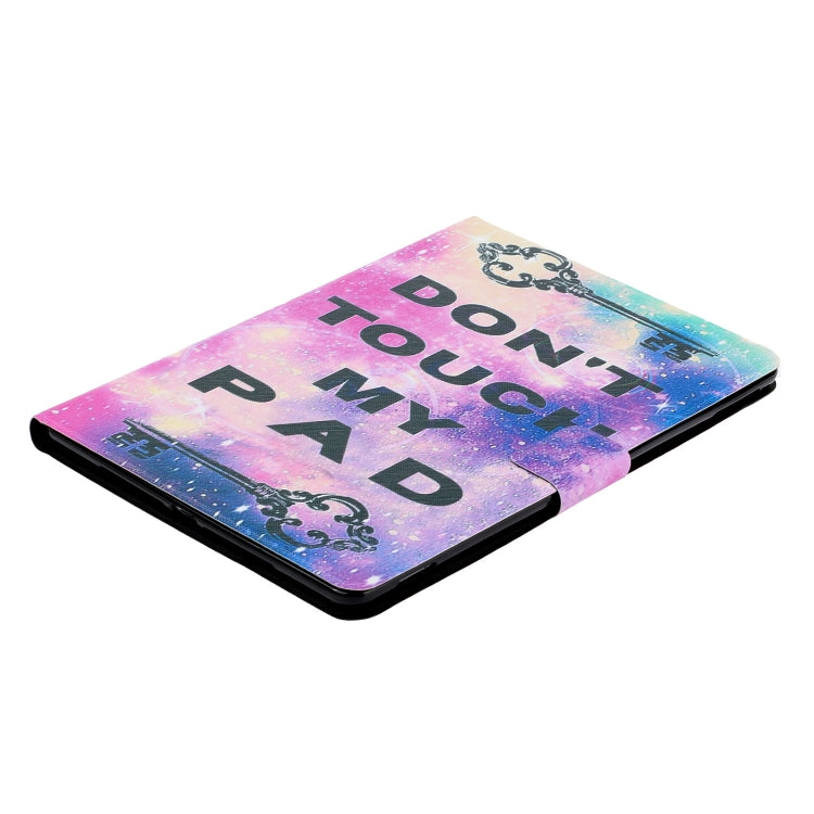 For Samsung Galaxy Tab A9+ Voltage Coloured Drawing Smart PU Tablet Case with Sleep / Wake-up Function(Dont Touch My Pad) - Galaxy Tab A9+ by buy2fix | Online Shopping UK | buy2fix