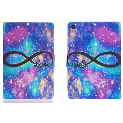 For Samsung Galaxy Tab A9 Voltage Coloured Drawing Smart PU Tablet Case with Sleep / Wake-up Function(LOVE) - Galaxy Tab A9 by buy2fix | Online Shopping UK | buy2fix