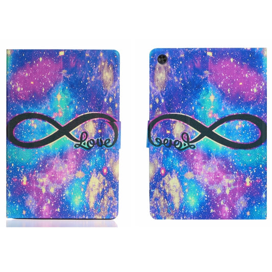 For Samsung Galaxy Tab A9 Voltage Coloured Drawing Smart PU Tablet Case with Sleep / Wake-up Function(LOVE) - Galaxy Tab A9 by buy2fix | Online Shopping UK | buy2fix